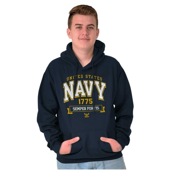 United States Navy Semper Fortis 1775 Hoodie Sweatshirt Women Men Brisco Brands S