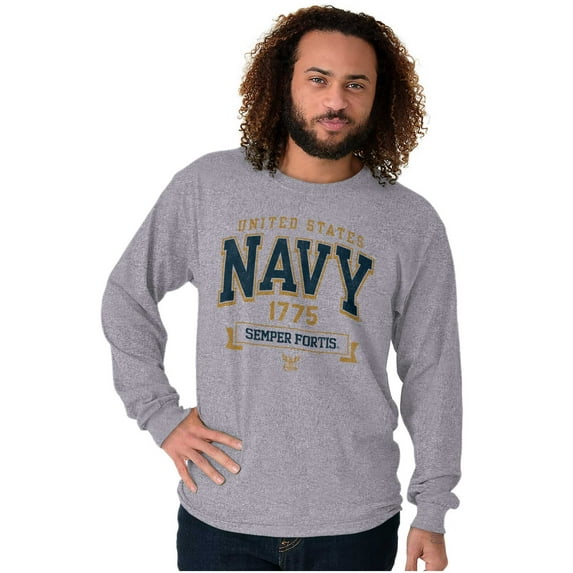 United States Navy Semper Fortis 1775 Long Sleeve TShirt Men Women Brisco Brands X
