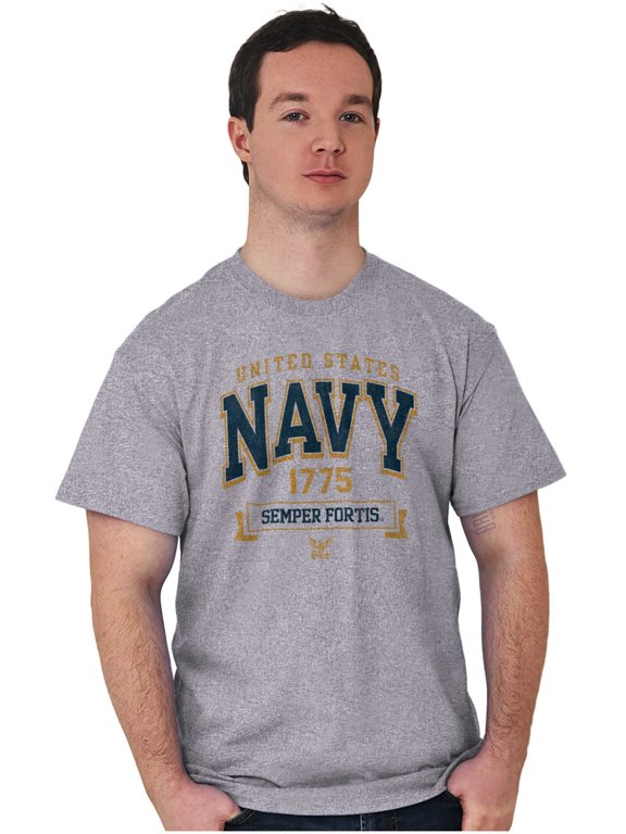 United States Navy Semper Fortis 1775 Men's Graphic T Shirt Tees Brisco Brands L