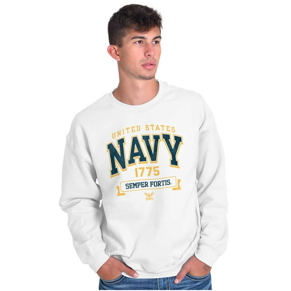 United States Navy Semper Fortis 1775 Unisex Plus Size Sweatshirt Brisco Brands 2X