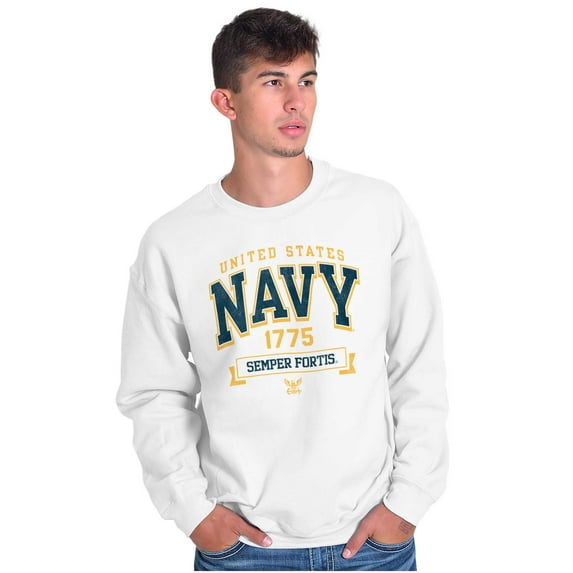 United States Navy Semper Fortis 1775 Unisex Plus Size Sweatshirt Brisco Brands 3X