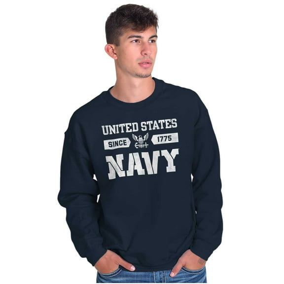 United States Navy Since 1775 Sweatshirt for Men or Women Brisco Brands M