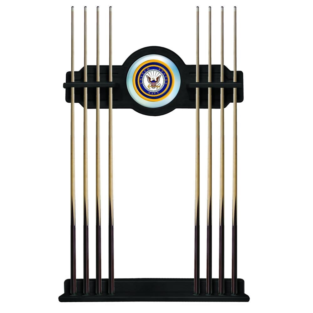 Mavy Rack United States Navy Solid Wood Cue Rack with a Black Finish - Walmart.com