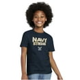 thumbnail image 1 of United States Navy Strong Anchor Logo Crewneck T Shirts Boy Girl Teen Brisco Brands XS, 1 of 6