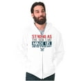 thumbnail image 1 of United States Navy Strong As The Sea Unisex Plus Size Zip Hoodie Brisco Brands 2X, 1 of 5