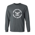 thumbnail image 1 of United States Navy Veteran Circle Logo Adult Long Sleeve T-shirt, 1 of 3