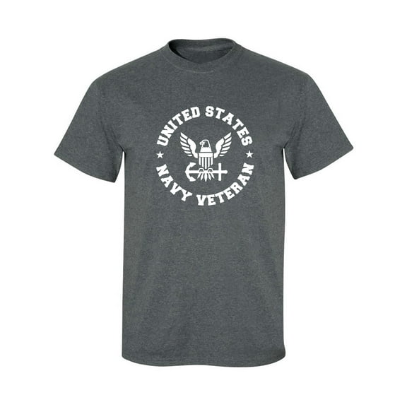United States Navy Veteran Circle Logo Adult Short Sleeve T-shirt