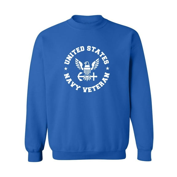 United States Navy Veteran Circle Logo Crewneck Sweatshirt