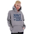 thumbnail image 1 of United States Navy Wife Girlfriend Hoodie Sweatshirt Women Brisco Brands S, 1 of 1