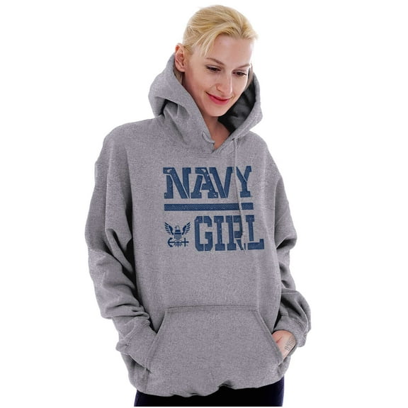 United States Navy Wife Girlfriend Hoodie Sweatshirt Women Brisco Brands S