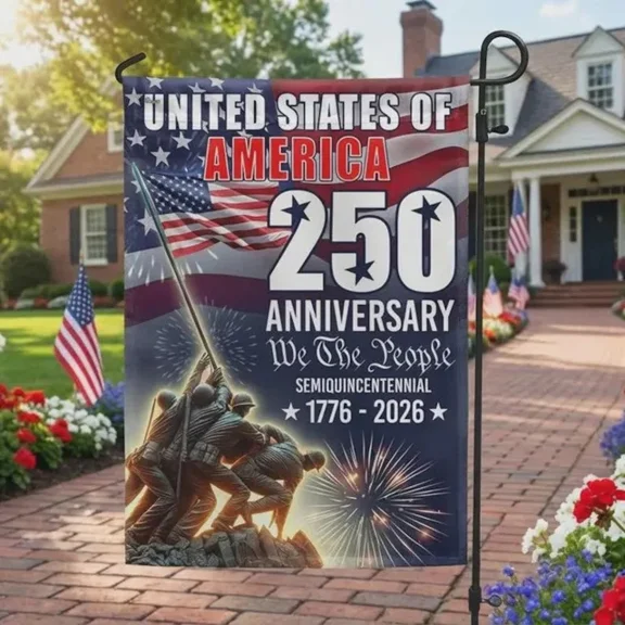 United States Of America 250th Anniversary flag, 1776-2026 USA flag 28x40 POLE NOT INCLUDED House Flag