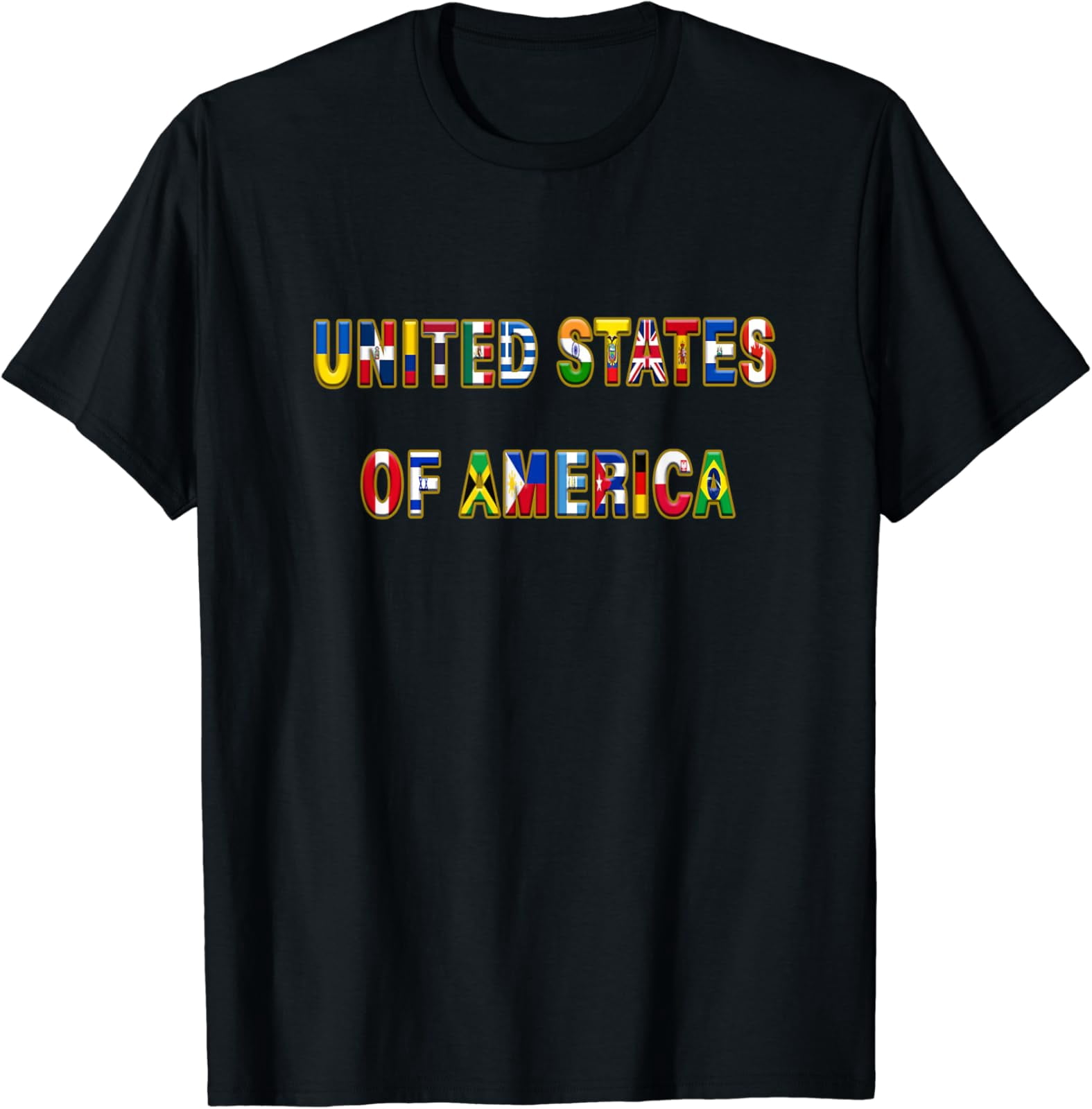 United States Of America, Flags Of The World T-Shirt All Size S-5Xl ...