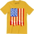thumbnail image 1 of United States Patriotic Guitar Flag 4th Fourth of July Men's T-Shirt, 1 of 4
