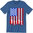 thumbnail image 1 of United States Patriotic Guitar Flag 4th Fourth of July Men's T-Shirt, 1 of 4