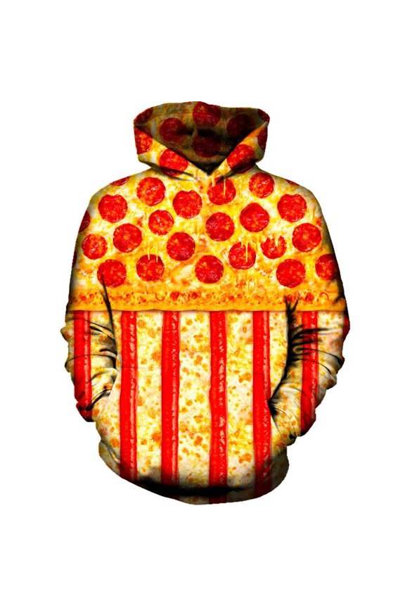United States Pizza All Over Print Unisex Tee Sweatshirt Hoodie