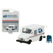 United States Postal Service USPS Long Life Postal Mail Delivery Vehicle LLV with Mailbox Accessory Hobby Exclusive 1 64 Diecast Model Car by Greenlight