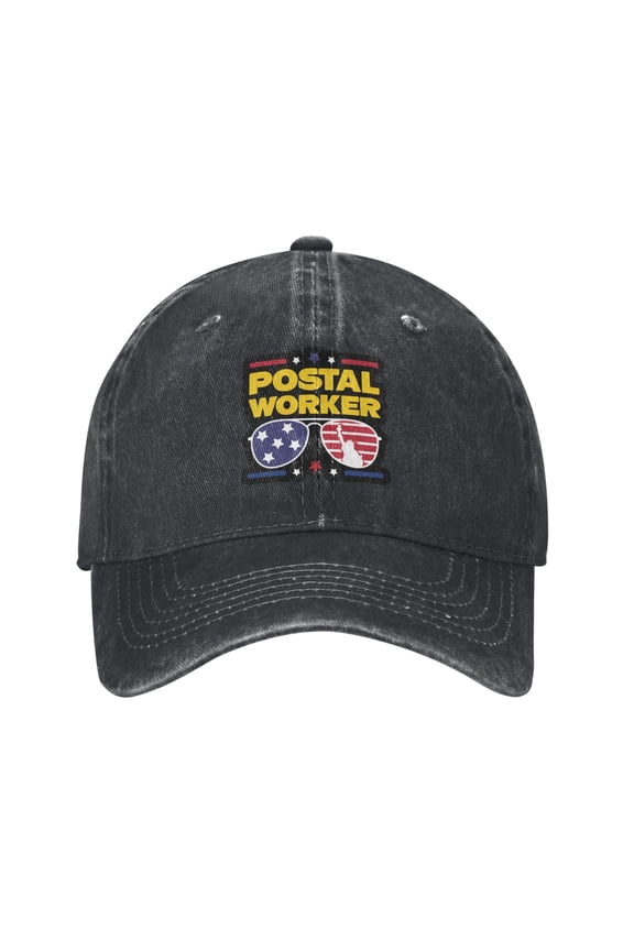 United States Postal Worker Cowboy Hat Baseball Hat Trucker Hat For Men Women Retro Denim Hats Baseball Cap Dad Hat