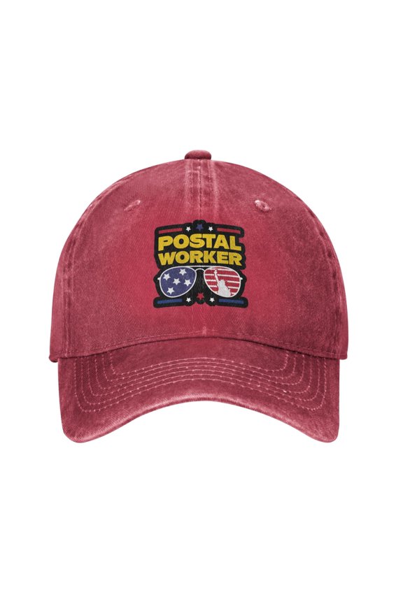 United States Postal Worker Cowboy Hat Baseball Hat Trucker Hat For Men Women Retro Denim Hats Baseball Cap Dad Hat