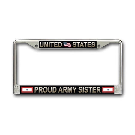 United States Proud Army Sister License Plate Frame