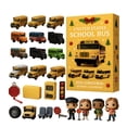 thumbnail image 1 of United States School Bus Advent Calendar 2025 Christmas Educational Toy Set with Miniature School Bus Models Figures and Accessories for Children Holiday Countdown Gift, 1 of 5