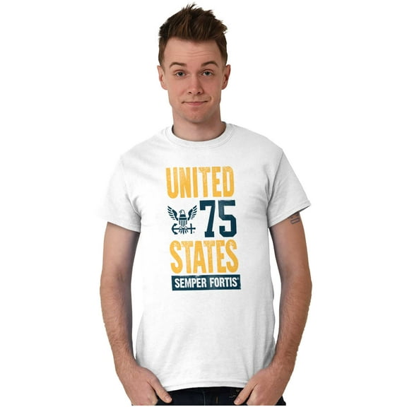 United States Semper Fortis Navy Men's Graphic T Shirt Tees Brisco Brands M