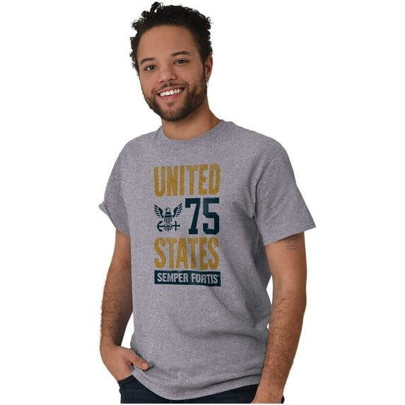 United States Semper Fortis Navy Men's Graphic T Shirt Tees Brisco Brands S