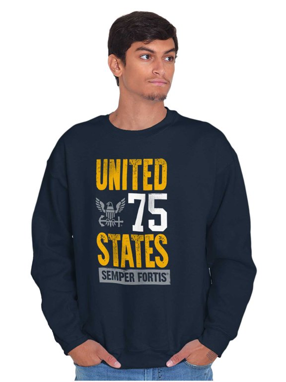 United States Semper Fortis Navy Sweatshirt for Men or Women Brisco Brands S