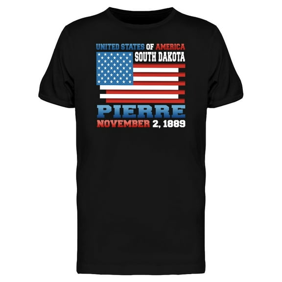 United States South Dakota T-Shirt Men -Image by Shutterstock, Male 3X-Large