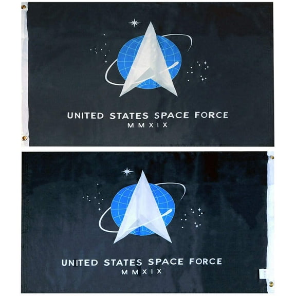 United States Space Force Double Sided 100D Woven Poly Nylon 2x3 2'x3' Flag