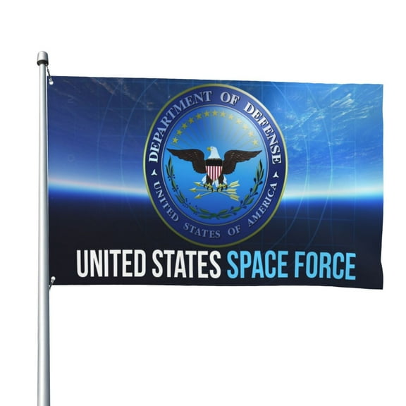United States Space Force Flags for Yard Outside Decorations 4x6 Ft Double Sided for Home Indoor Outdoor Lawn Balcony Corridor Party