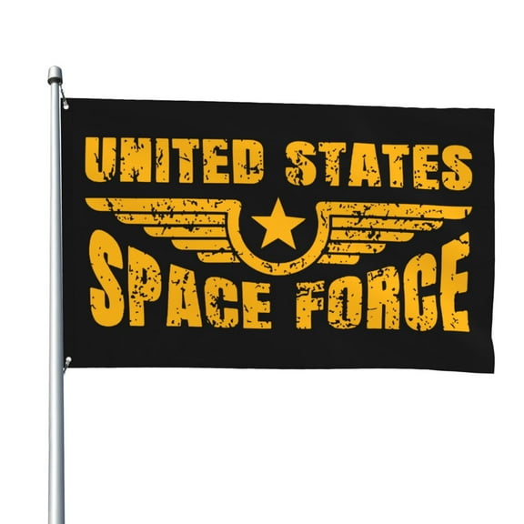 United States Space Force Flags for Yard Outside Decorations 4x6 Ft Double Sided for Home Indoor Outdoor Lawn Balcony Corridor Party
