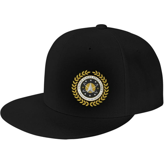 United States Space Force Flat Brim Cap Unisex Flat Bill Baseball Cap