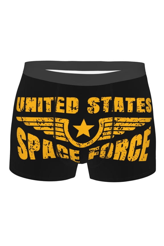 United States Space Force Mens Boxer Briefs Funny Novelty Underwear Present for Men XL