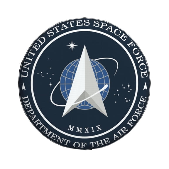 United States Space Force Spare Tire Cover Windproof and Rainproof Wheel Protection Cover 14 inch