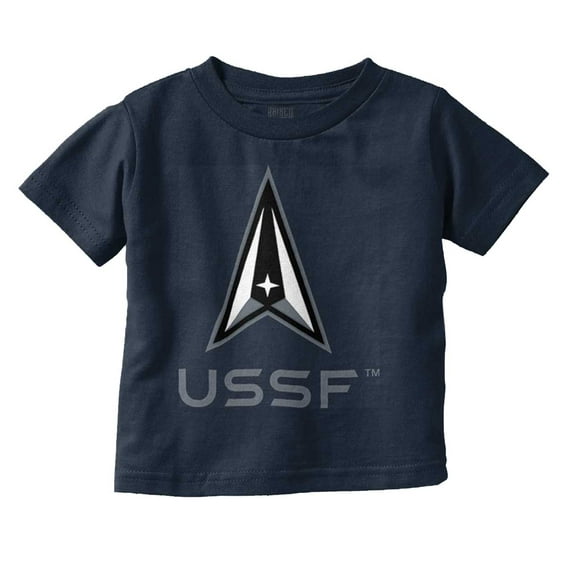 United States Space Force USSF Logo Toddler Boy Girl T Shirt Infant Toddler Brisco Brands 12M