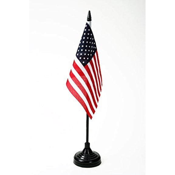 AZ FLAG United States Table Flag 4x6 in 100D Polyester Plastic Base