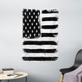 thumbnail image 1 of United States Tapestry, Grunge Aged Black and White American Flag Independence Fourth of July Decor, Wall Hanging for Bedroom Living Room Dorm Decor, 40W X 60L Inches, Black White, by Ambesonne, 1 of 2