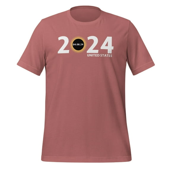 United States Totality Eclipse Shirt United States Total Solar Eclipse 2024 T-Shirt United States Totality Eclipse Shirt Solar 24 T-Shirt Totality 2024 Shirt (Mauve, XL)
