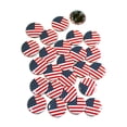 thumbnail image 1 of United States USA Flag Pinback Buttons - 1.5 Inch Round - 25 Pack, 1 of 2