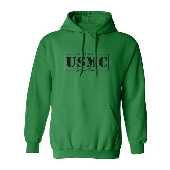 United States USMC Semper Fidelis Adult Hooded Sweatshirt