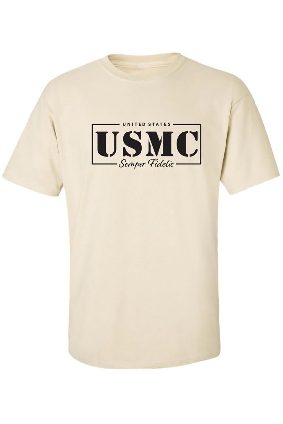 United States USMC Semper Fidelis Adult Short Sleeve T-shirt