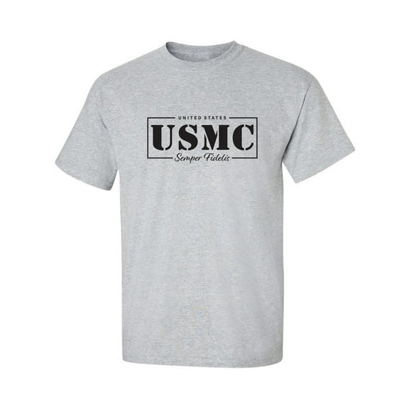 United States USMC Semper Fidelis Adult Short Sleeve T-shirt