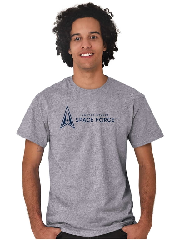 United States USSF Space Force Logo Men's Graphic T Shirt Tees Brisco Brands 3X