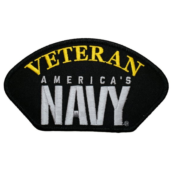 United States Veteran America's Navy Wearable Iron On Patch 3 x 5 Inches