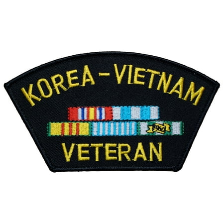 United States Veteran Korea Vietnam Wearable Iron On Patch 3 x 5 Inches