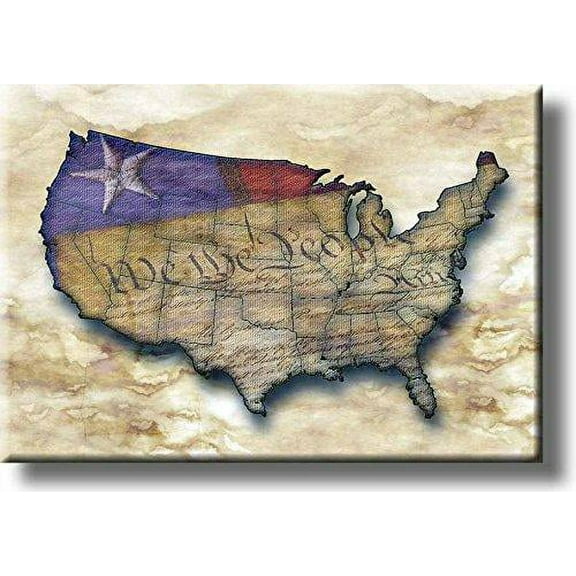 United States Vintage Picture on Stretched Canvas, Wall Art D?cor, Ready to Hang!