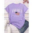thumbnail image 1 of United States of America, 250th Anniversary Shirt, 1776-2026 American Flag Tee, 4th of July Shirts for Women, Patriotic USA T-Shirt, 1 of 5