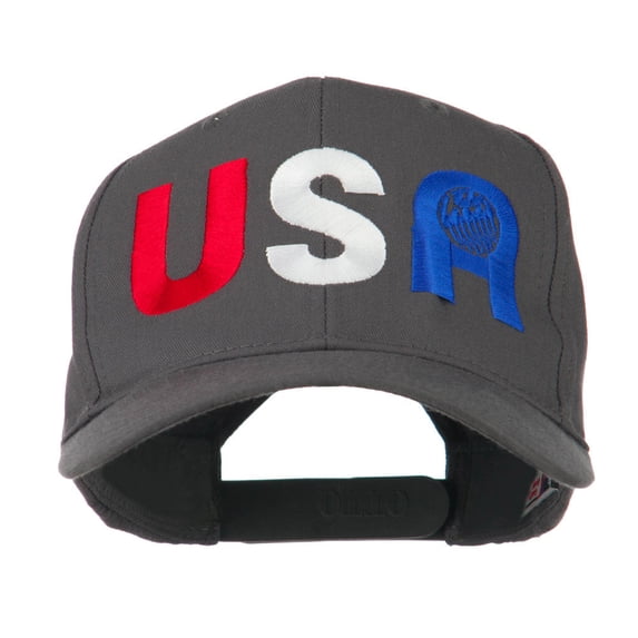 United States of America Embroidered Cap - Charcoal Grey OSFM