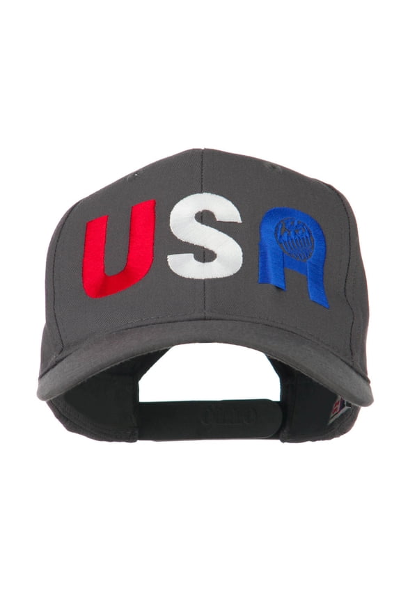 United States of America Embroidered Cap - Charcoal Grey OSFM