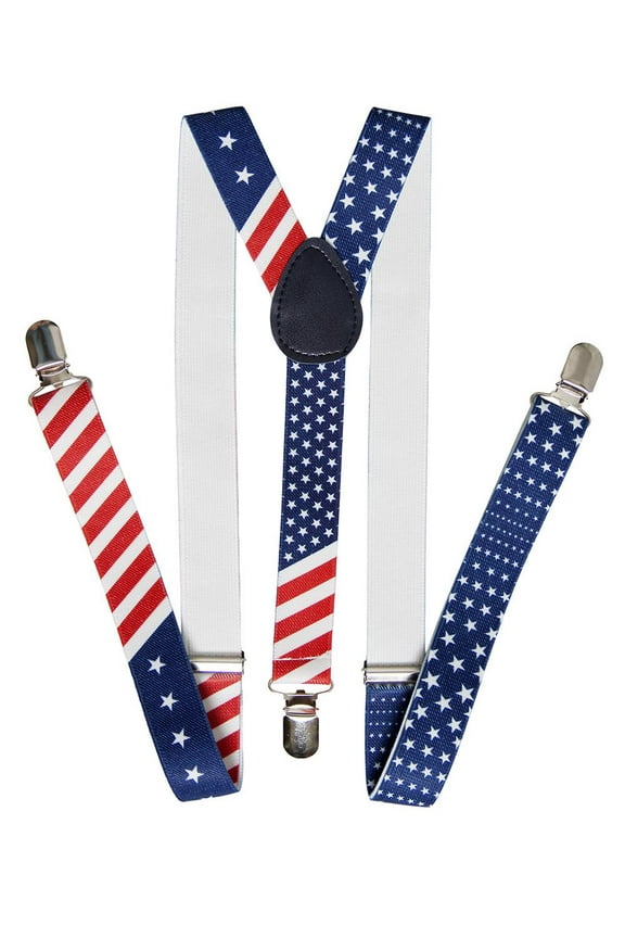 United States of America Flag Red White Blue Suspender